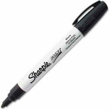 SANFORD Sharpie Paint Marker, OilBased, Medium, Black Ink 35549